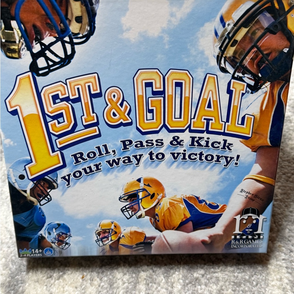1st & Goal Board Game - Blue and Yellow